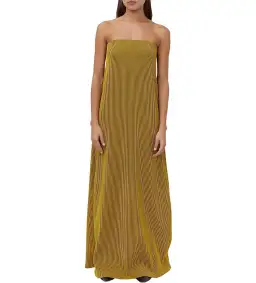 Camilla and Marc Izaro Maxi Dress Brown/Yellow Size 10 for rent on The Volte - image 2