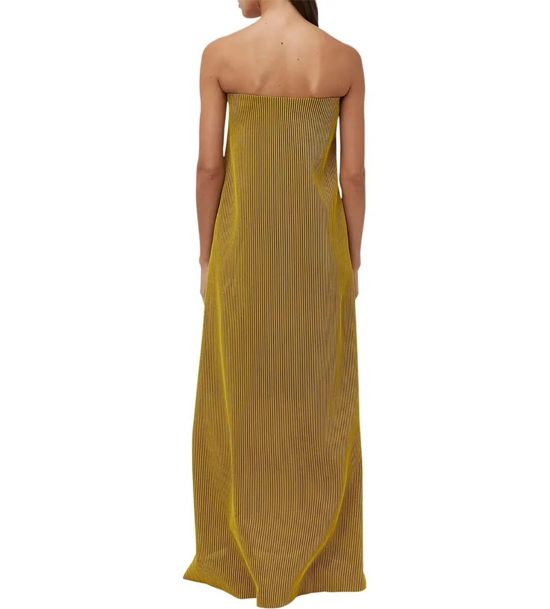 Camilla and Marc Izaro Maxi Dress Brown/Yellow Size 10 for rent on The Volte - main image
