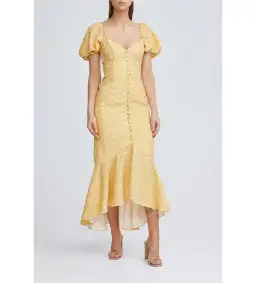 Significant Other Jacinta Dress in Champagne Pansy Size 8 for rent on The Volte - image 2