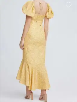 Significant Other Jacinta Dress in Champagne Pansy Size 8 for rent on The Volte - image 3