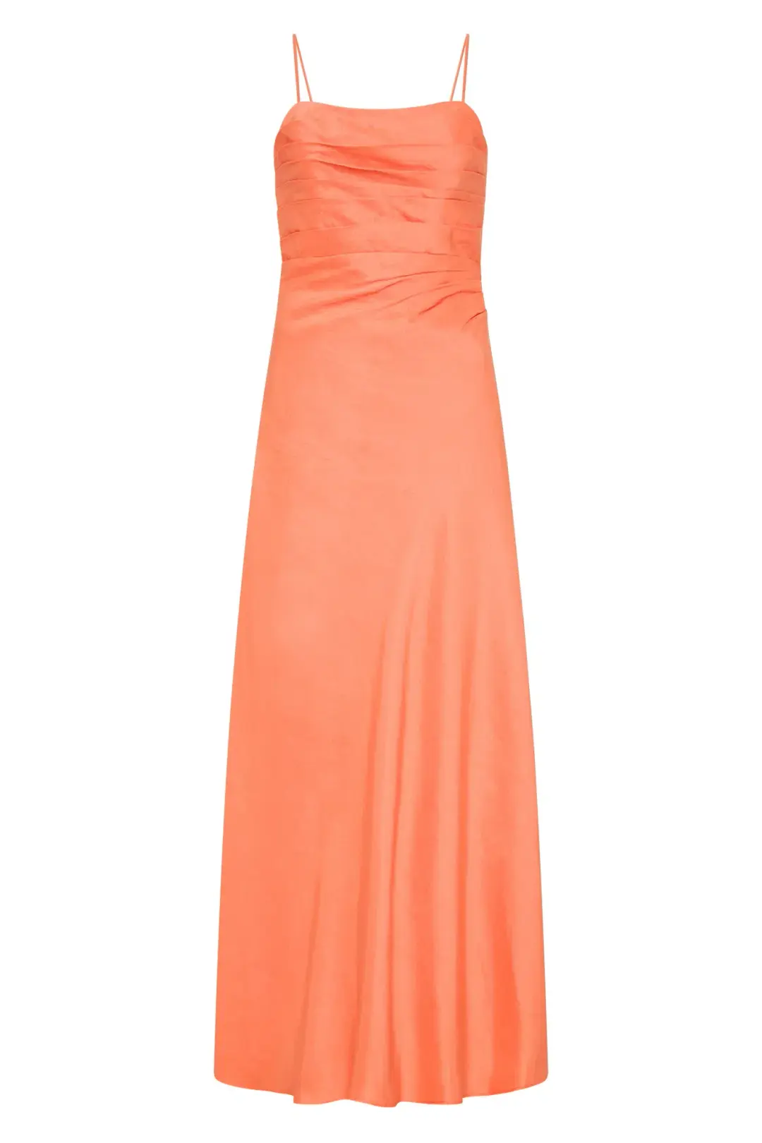 AJE Clarice Draped Maxi Dress Sunset Orange Size 14 for rent on The Volte - main image