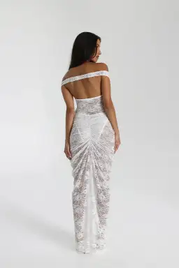 Natalie Rolt Aubrey Maxi Dress White Size 1/AU 8 for rent on The Volte - image 2