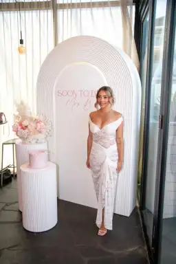 Natalie Rolt Aubrey Maxi Dress White Size 1/AU 8 for rent on The Volte - image 3