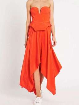Hypotic State Dress Orange Size 10