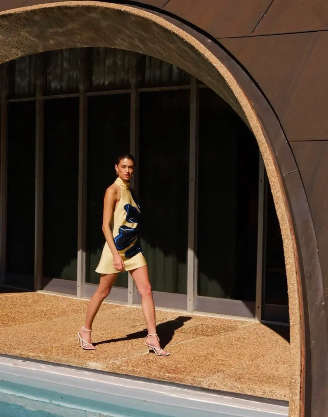 Rebecca Vallance Indigo Bloom Mini Dress Size 10 for rent on The Volte - main image