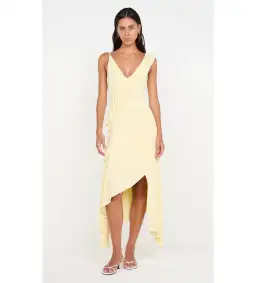 Bec and Bridge Marnie Asym Asymmetrical Dress in Yellow Size 10 for rent on The Volte - image 1