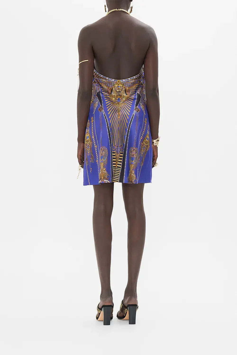 Camilla Draped Short with Neckpiece Multi Size AU 8 for rent on The Volte - main image
