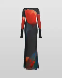 Rat & Boa Juniper Dress Floral Black Maxi Size 8 for rent on The Volte - image 3