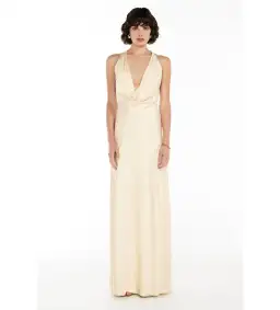Manning Cartell Charmed Cowl Slip Dress Champagne Size AU 8