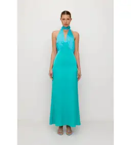 The Wolf Gang Oahu Slip Dress Blue Size AU 8 for rent on The Volte - image 1
