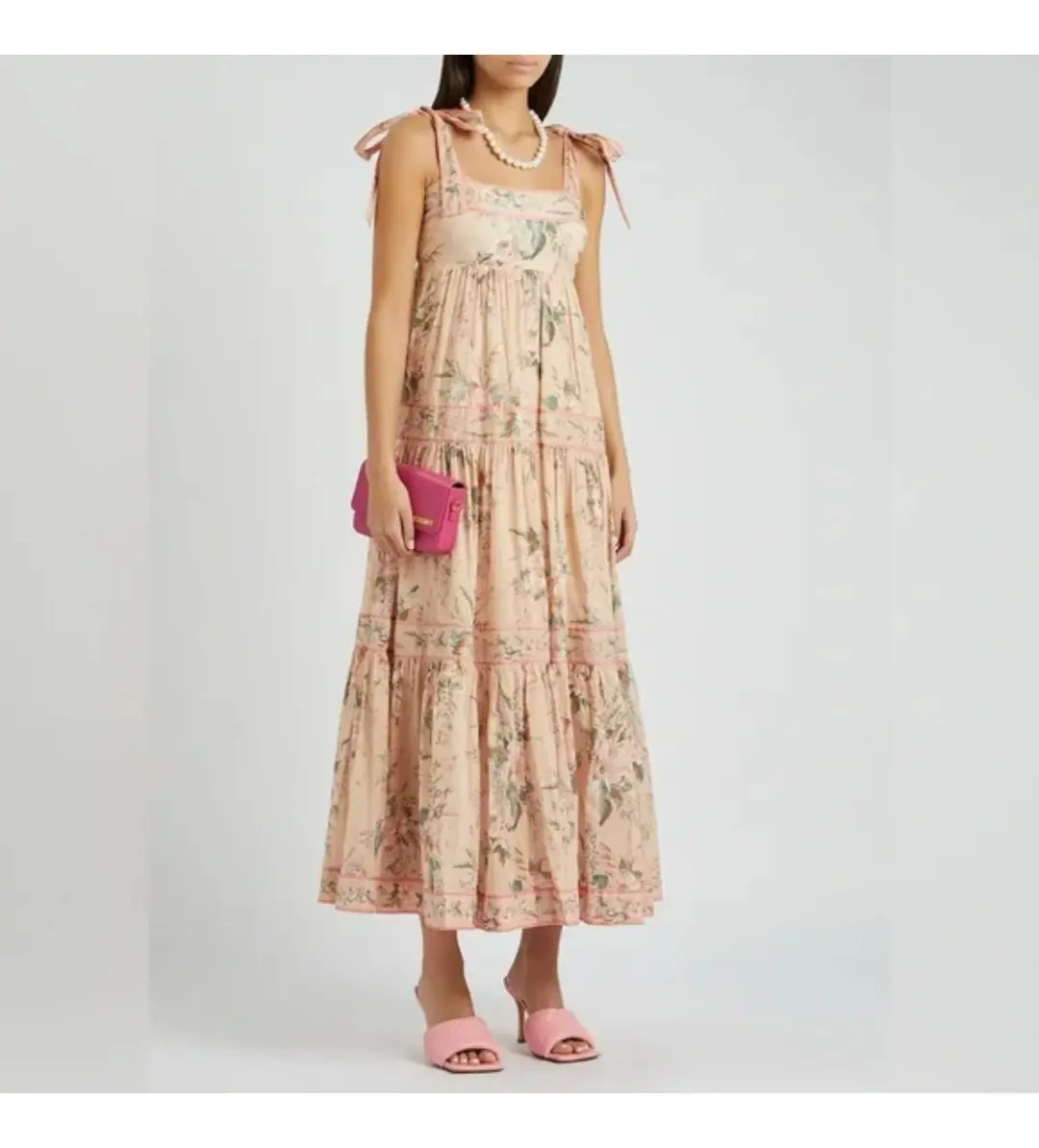 Zimmerman Moonshine Tie-Shoulder Dress Size AU 16 for rent on The Volte - main image