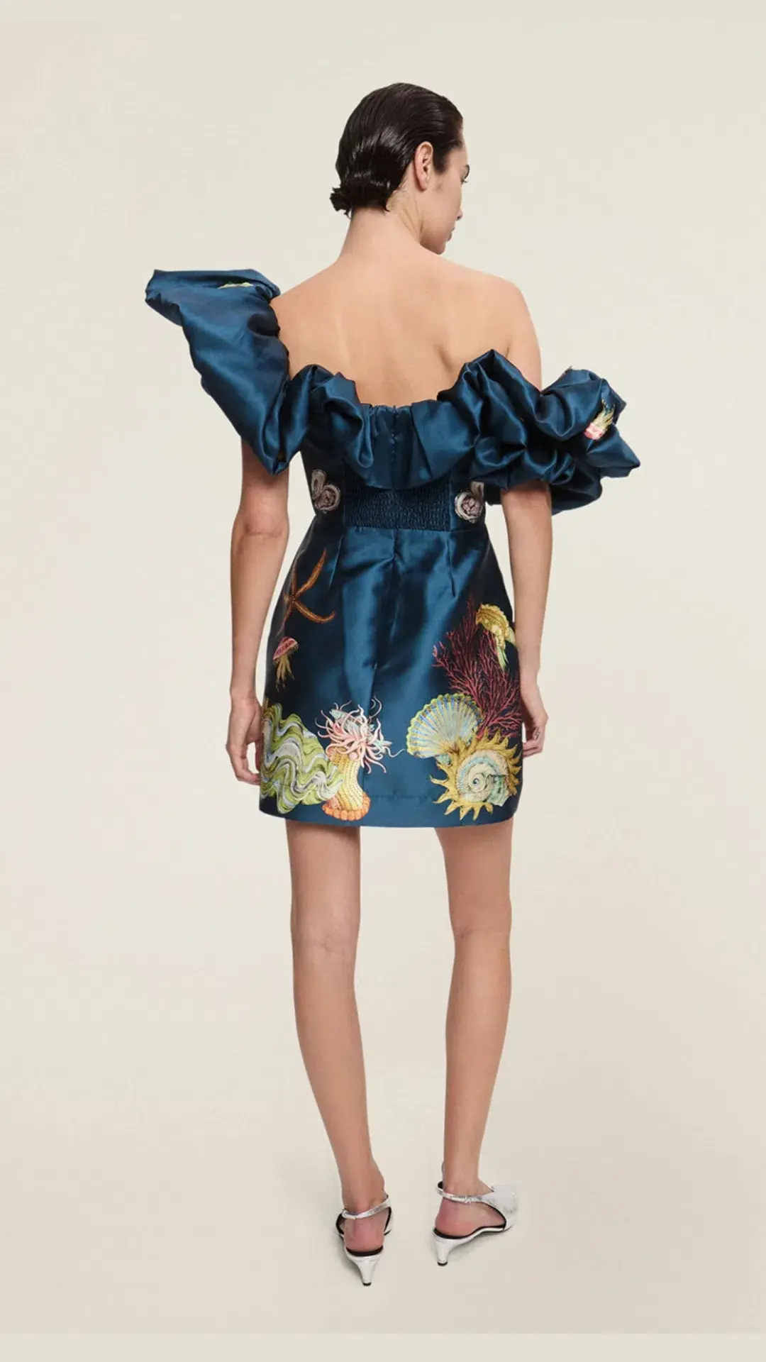 Alemais Dorian Mini Dress Blue Size 12 for rent on The Volte - main image