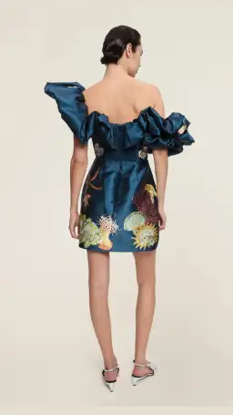 Alemais Dorian Mini Dress Blue Size 12 for rent on The Volte - image 3