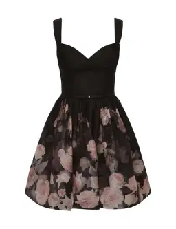 Zimmermann Crush Picnic Mini Dress Black Floral Size 0/AU8 for rent on The Volte - image 2