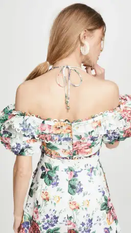 Zimmermann Allia Pintuck Short Dress Print Size 8 for rent on The Volte - image 4