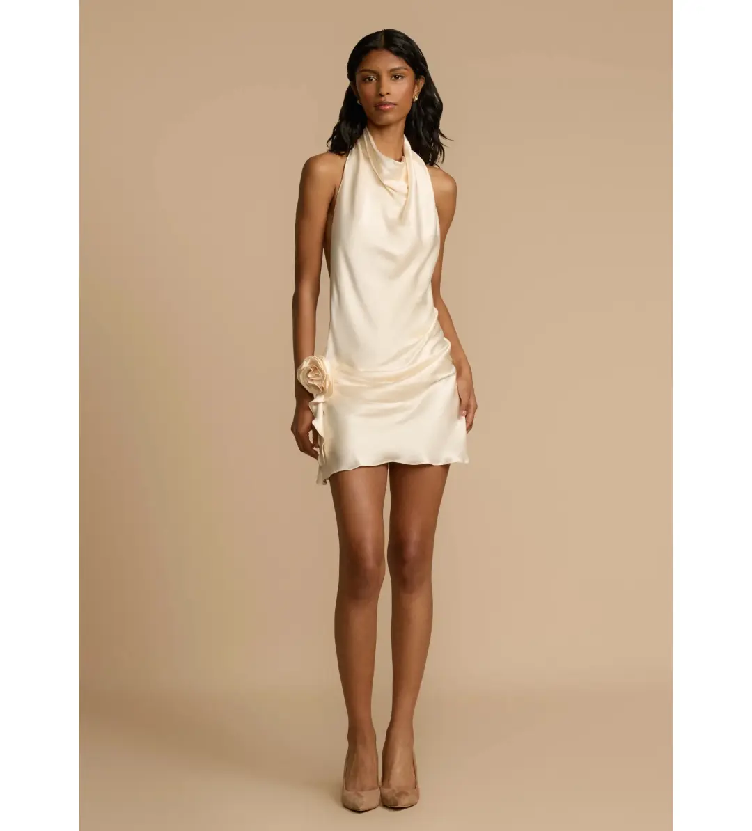 Arcina Ori Rosa Dress in Ivory Size 8 for rent on The Volte - main image