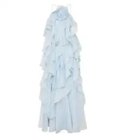 Aje Pandorea Layered Maxi Dress Silver Blue Size AU 8 for rent on The Volte - image 8