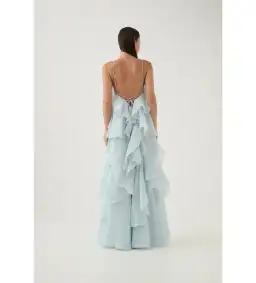 Aje Pandorea Layered Maxi Dress Silver Blue Size AU 8 for rent on The Volte - image 7