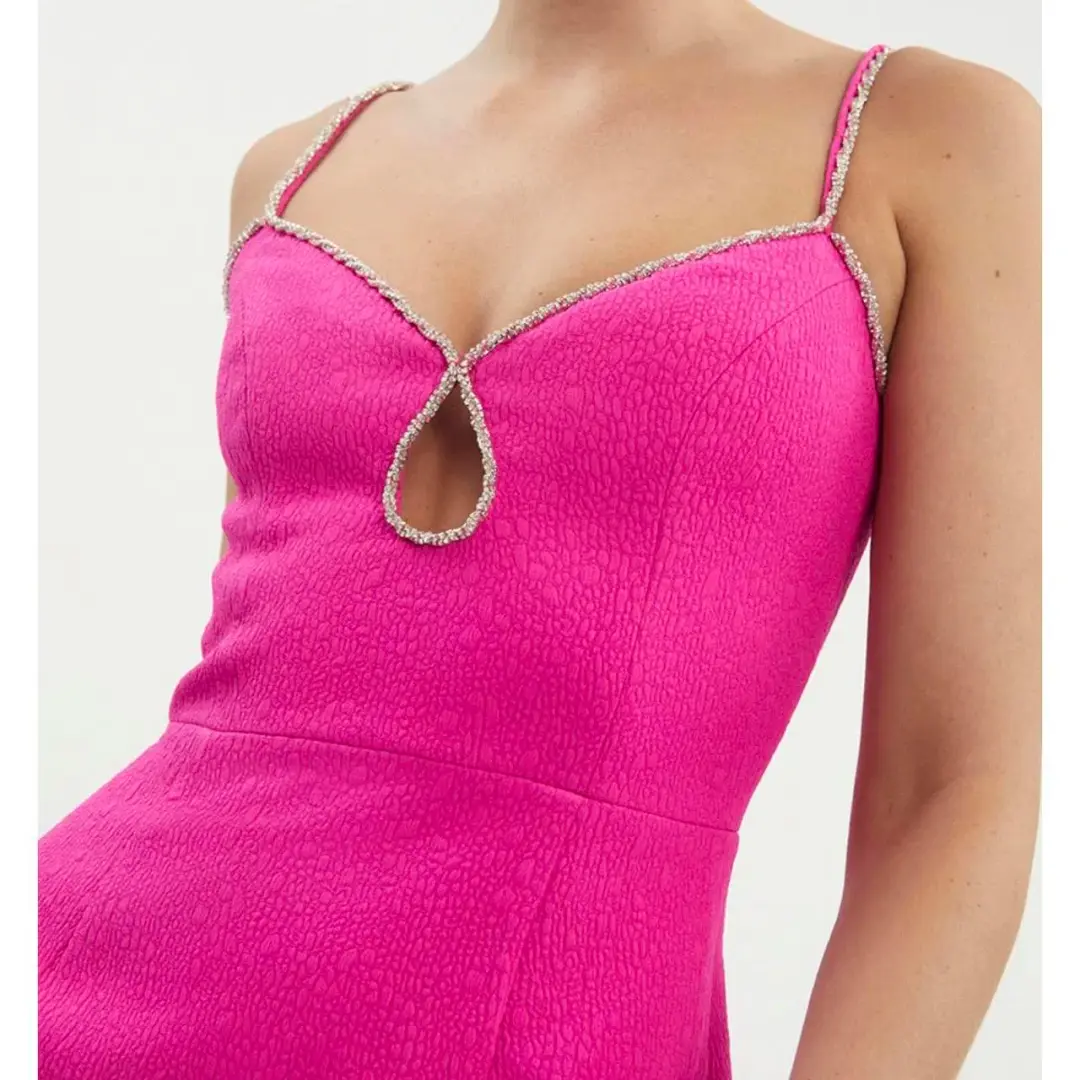 Rebecca Vallance Christina Mini Dress Hot Pink Size AU 12 for rent on The Volte - main image