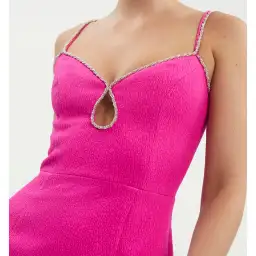Rebecca Vallance Christina Mini Dress Hot Pink Size AU 12 for rent on The Volte - image 2
