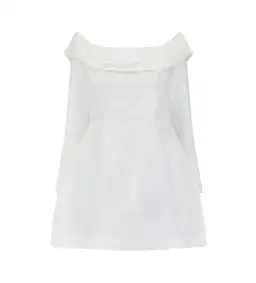 Odd Muse The Ultimate Muse Satin Bardot Mini Dress White Size S / AU 8 for rent on The Volte - image 5