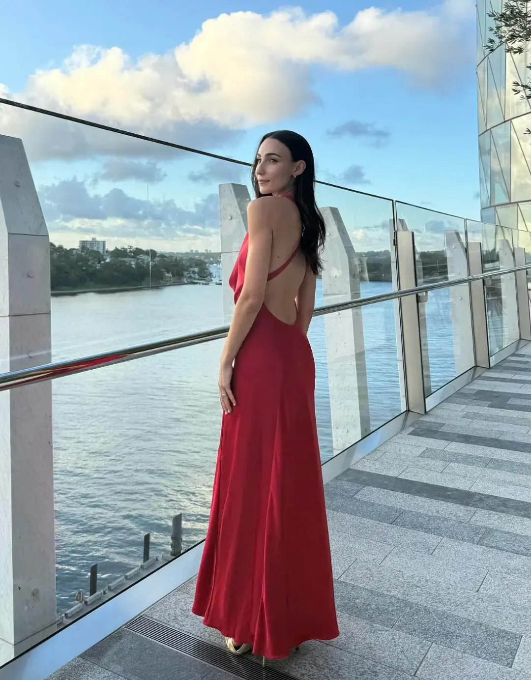 Manning Cartell Charmed Cowl Slip Maxi Dress in Ruby Red Size AU 4 for rent on The Volte - main image