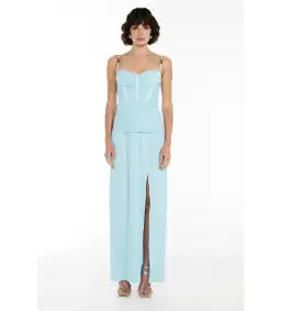 Manning Cartell Double Time Pleat Dress Acqua Spritz Size 8 for rent on The Volte - image 3
