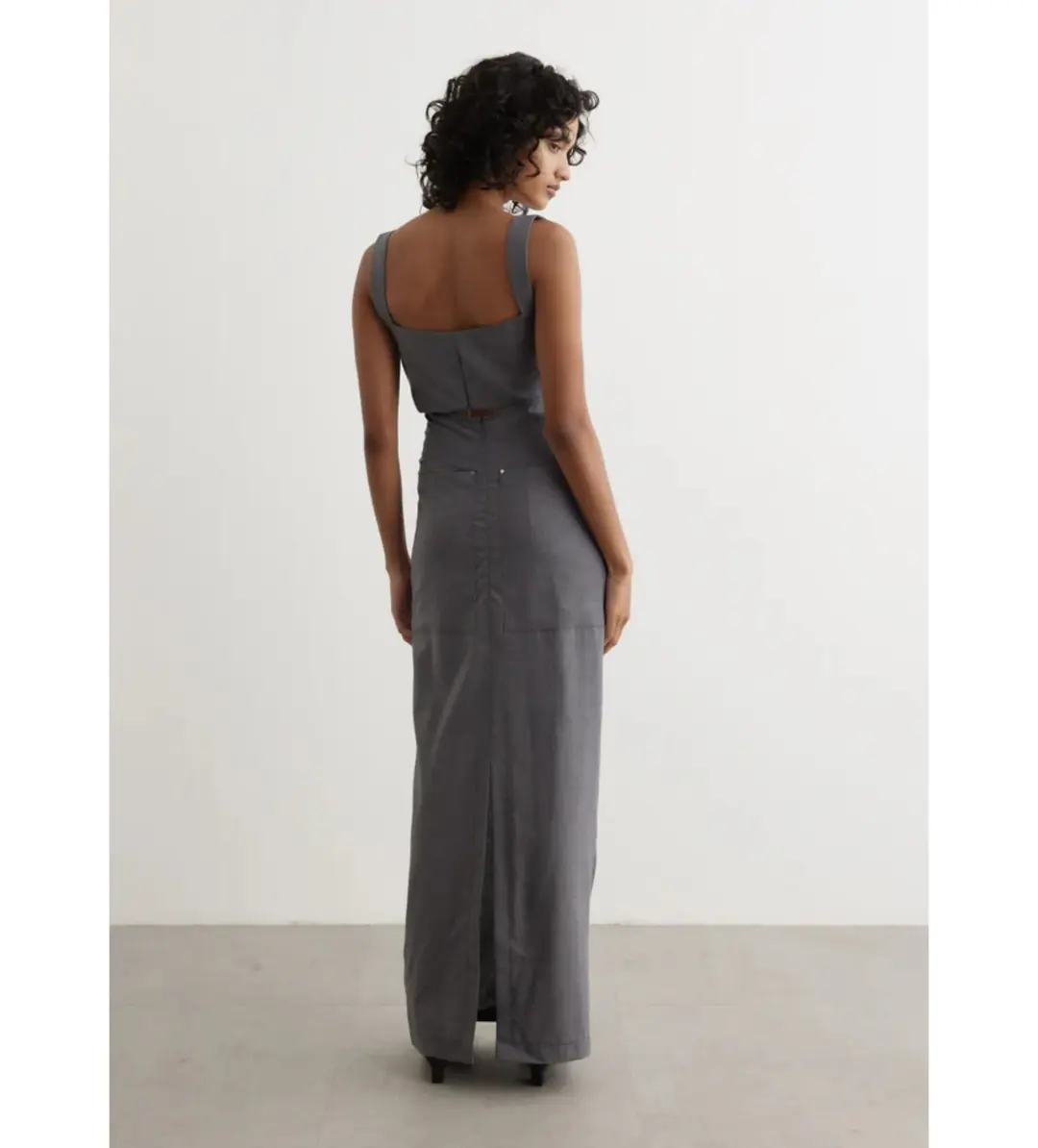 Paris Georgia Amara Bustier Top and Maxi Skirt Wool Size S / AU 8 for rent on The Volte - main image