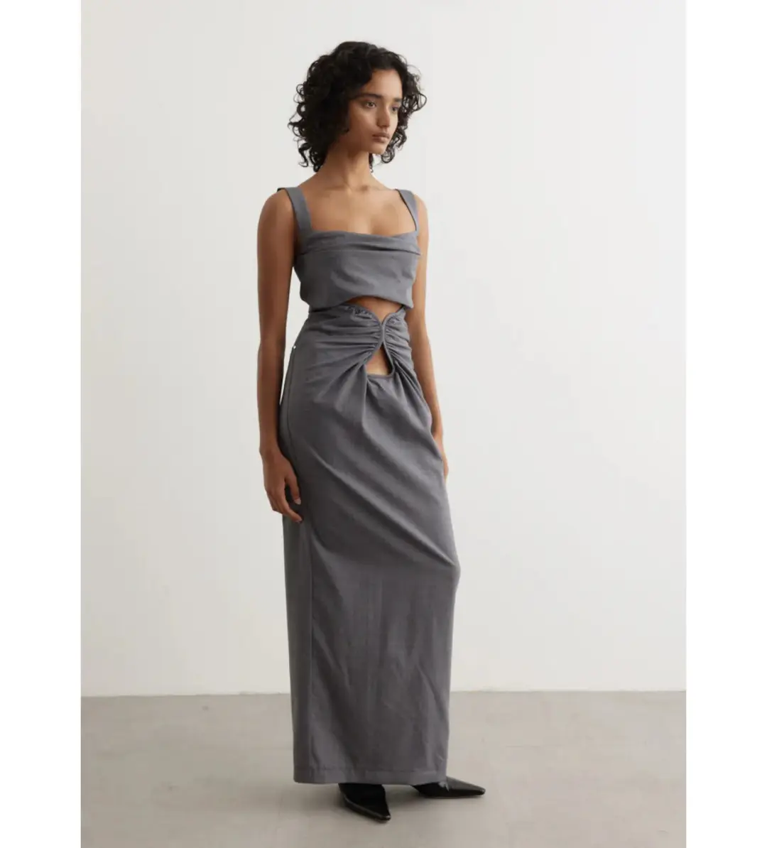 Paris Georgia Amara Bustier Top and Maxi Skirt Wool Size S / AU 8 for rent on The Volte - main image