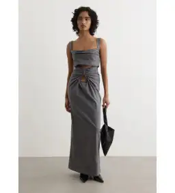 Paris Georgia Amara Bustier Top and Maxi Skirt Wool Size S / AU 8 for rent on The Volte - image 1