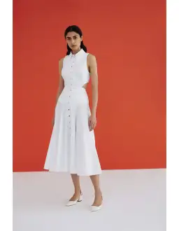 Acler Hayworth Dress White Size 10 for rent on The Volte - image 1