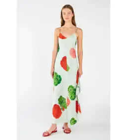 Oroton Posie Slip Dress Mid Floral Size 8