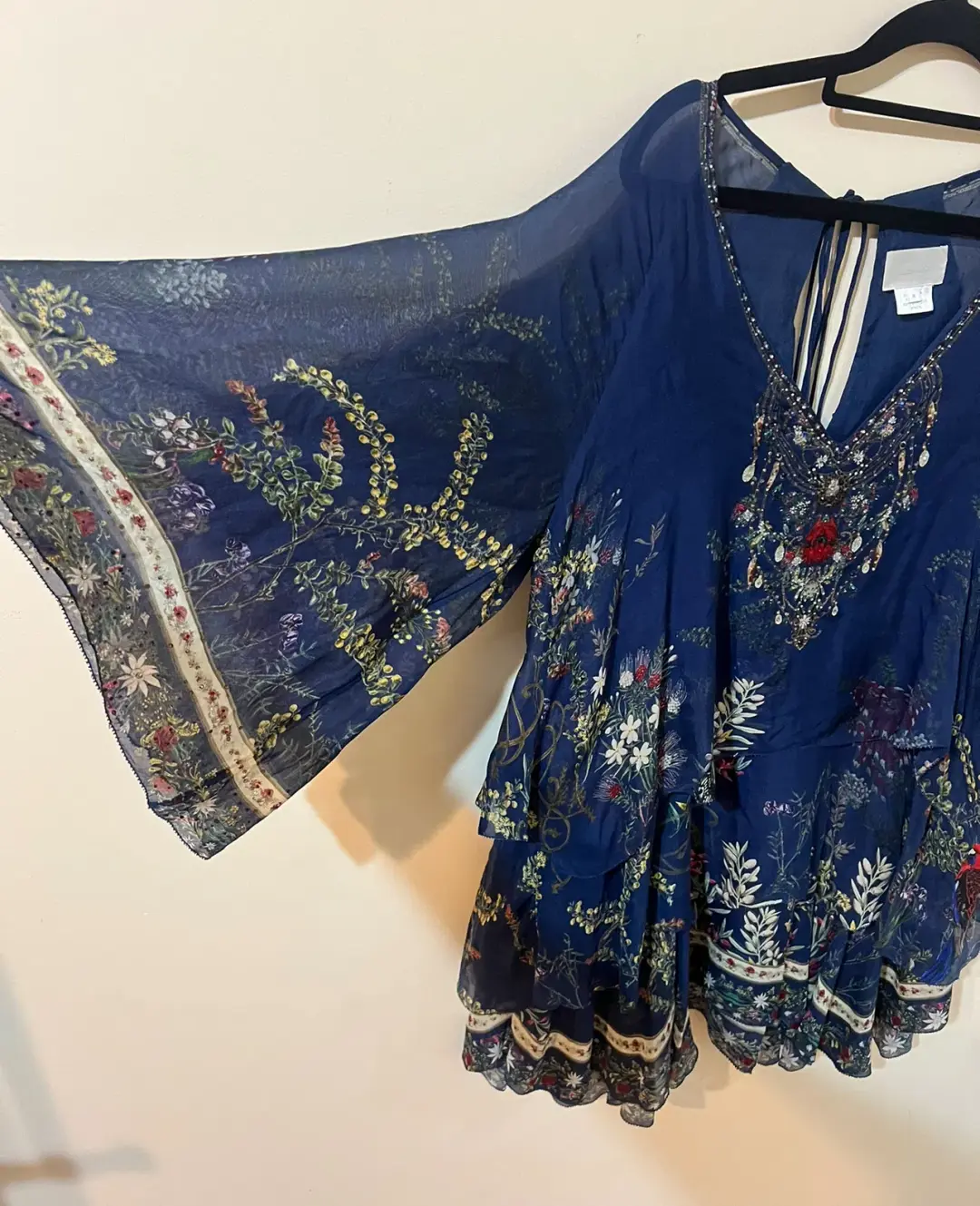 Camilla Wings in Arms Layered Frill Short Dress Size 12/M for rent on The Volte - main image