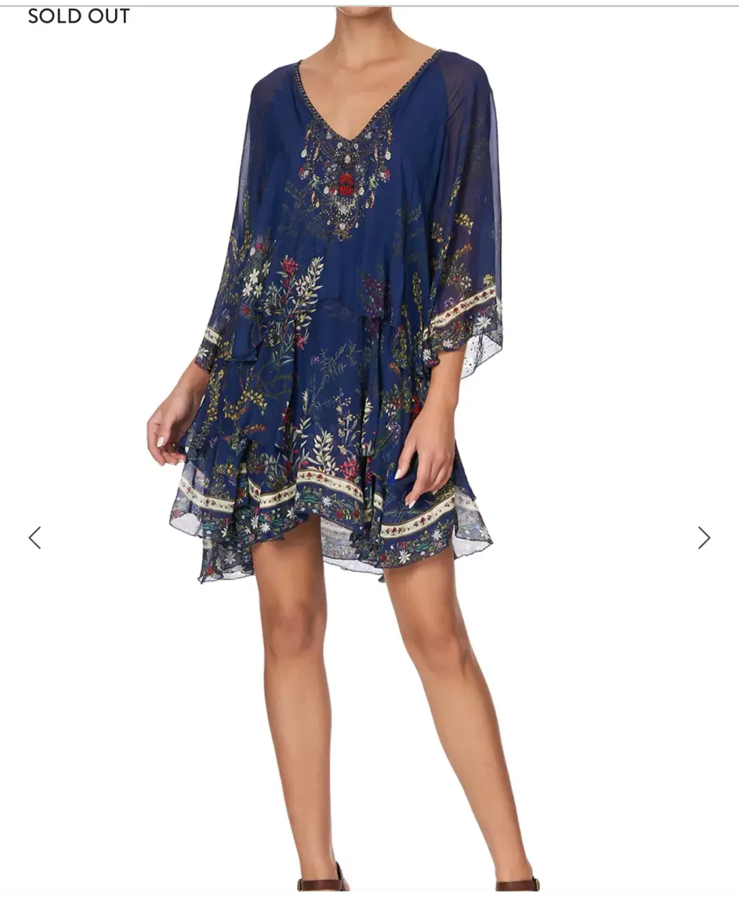 Camilla Wings in Arms Layered Frill Short Dress Size 12/M for rent on The Volte - main image