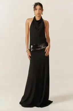 Ance Gria Adele Gown Black Size S / AU 8 for rent on The Volte - image 1