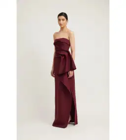 Tojha November Dress in Merlot Size AU 8 for rent on The Volte - image 2