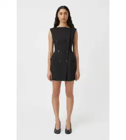 Camilla and Marc Dusk Mini Dress Black Size AU 12