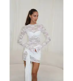 Deconduarte Ortigia Mini Dress White Size S / AU 8 for rent on The Volte - image 4