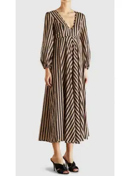 Zimmermann Jaya Plunge Long Dress Size 8