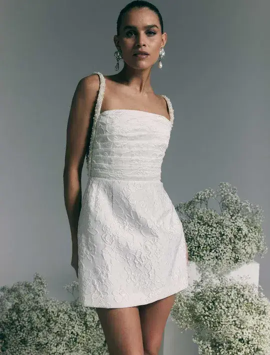 Rebecca Vallance The Esther Strap Mini White Size AU 10 - Image 1