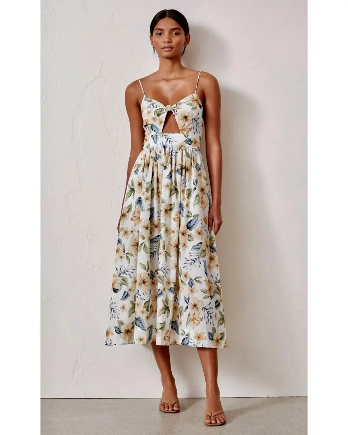 Bec & Bridge Fleurette Midi Dress Floral Size AU 8 - Image 1