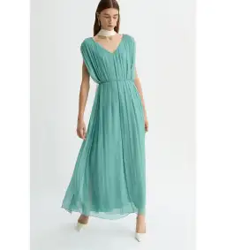 Willow Etienne Maxi Dress Sage Size AU 12