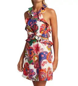 Zimmermann Lovestruck Mini Dress in Floral Paisley Size 1/AU 10 for rent on The Volte - image 2