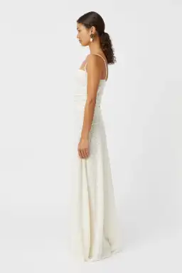 Camilla & Marc Camille Lace Maxi Dress Cream Size 8 for rent on The Volte - image 3