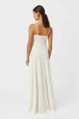 Camilla & Marc Camille Lace Maxi Dress Cream Size 8 for rent on The Volte - image 4