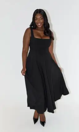 Odd Muse The Ultimate Muse High Waist Square Neck Midi Dress size L / AU 12 for rent on The Volte - image 1