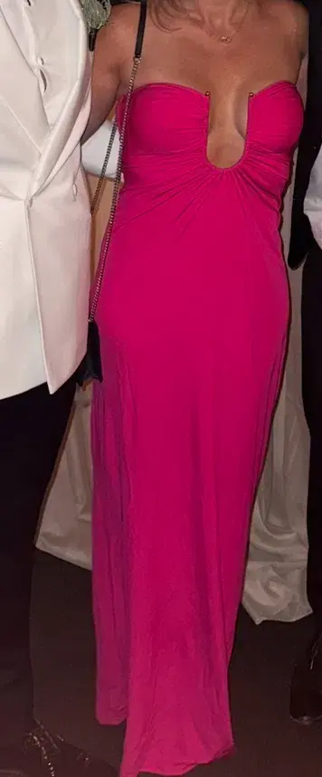 Arced Palm Strapless Dress Size 8 for rent on The Volte - main image