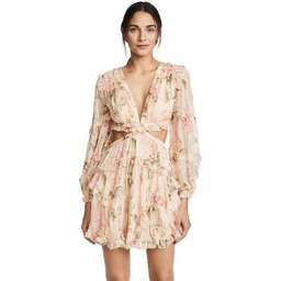 Zimmerman Prima Cutout Dress Print Size 8 for rent on The Volte - image 3