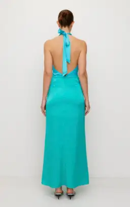 The Wolf Gang Oahu Slip Maxi Dress Aquamarine Size L/AU 12 for rent on The Volte - image 4