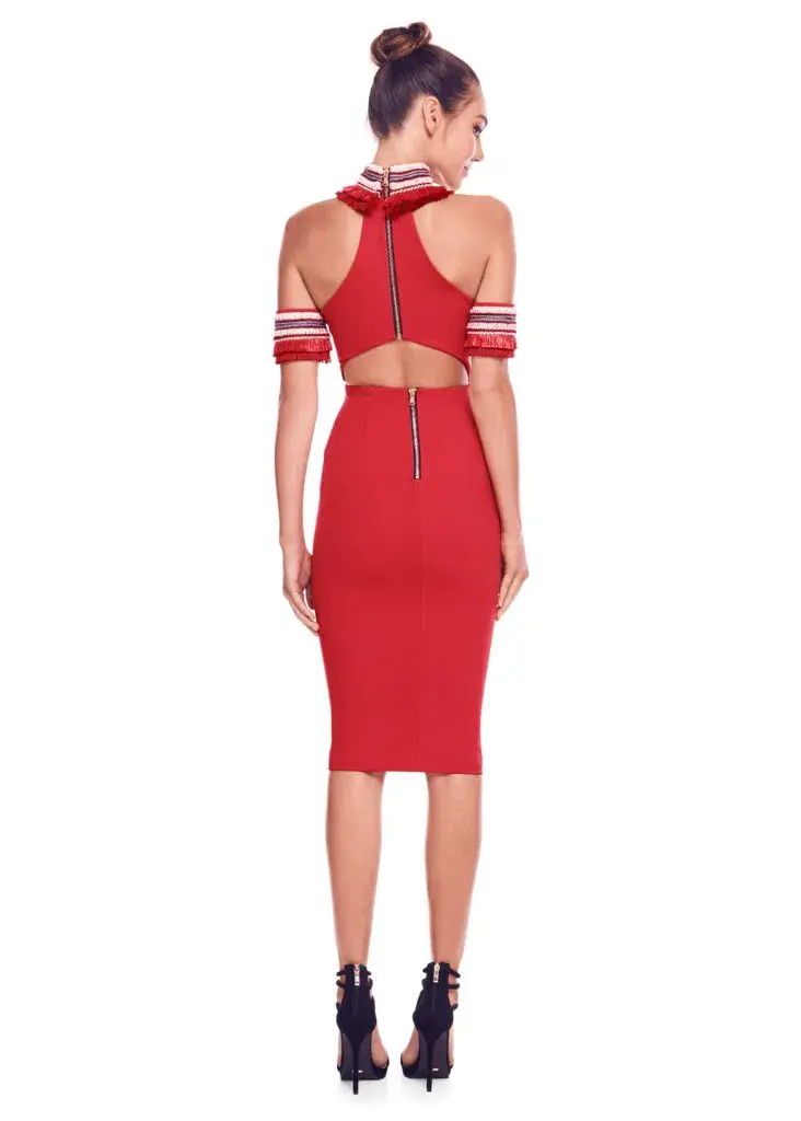 Eliya The Label Salma Dress Red Size 6 for rent on The Volte - main image